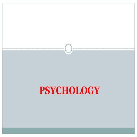 Psychology for nursing /nursing psychology.ppt
