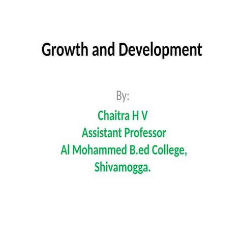 psychology growth and development presentation