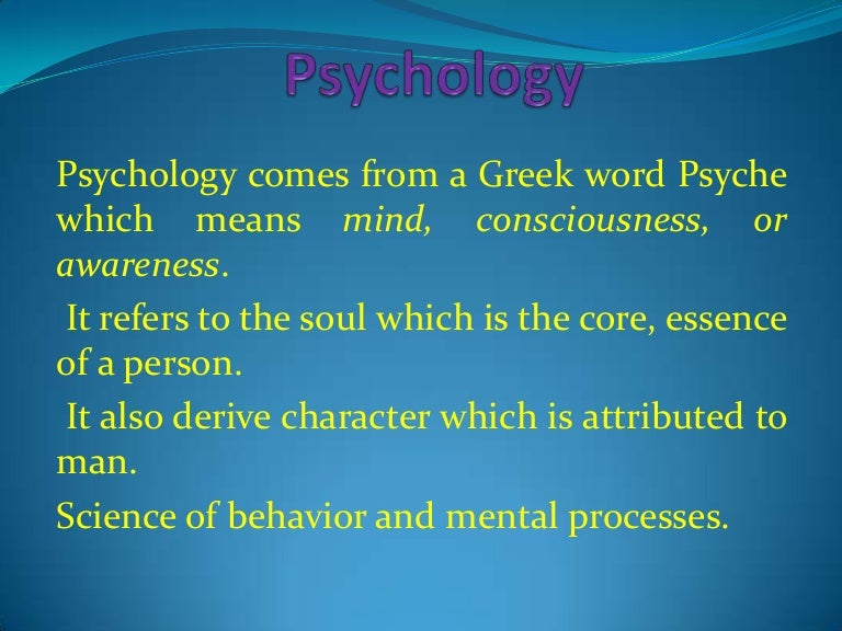 Psychology Ppt Psychology Ppt