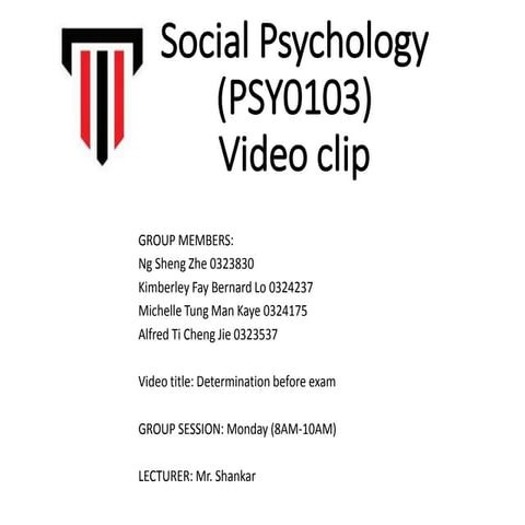Psychology video-clip-presentation-slides (1)