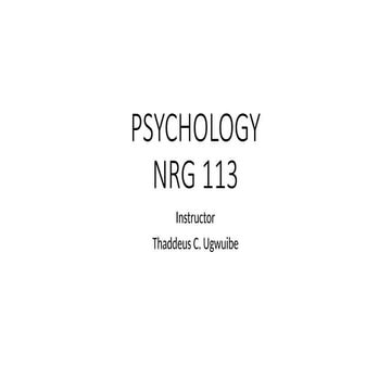 PSYCHOLOGY one  for university nursing students