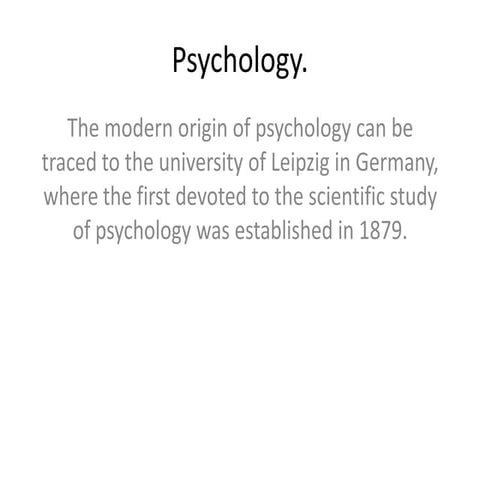 Psychology