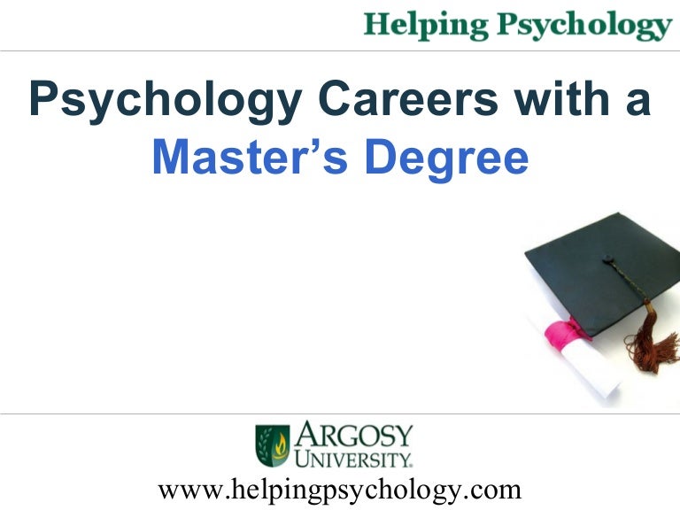 Psychology Careers With a Master’s Degree
