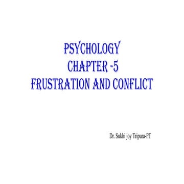 Psychology Frustration and Conflict | PDF