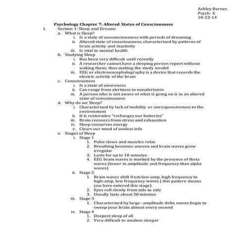 Psychology chapter 7