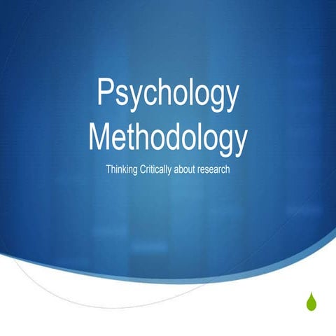 Psychology Methodology