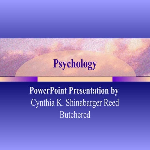 Psychology Chapter 7 Motivation & Emotion 