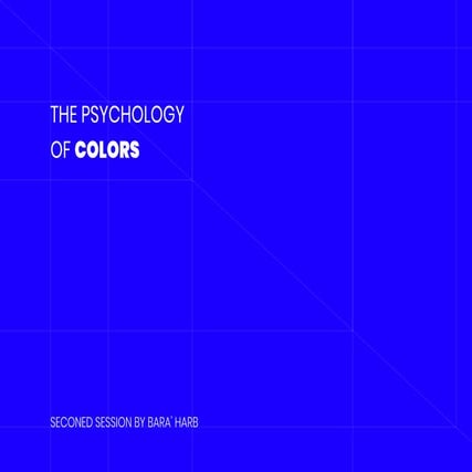 Psychology of Colors session by Bara' Harb 