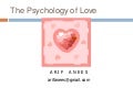 Psychology Of Love