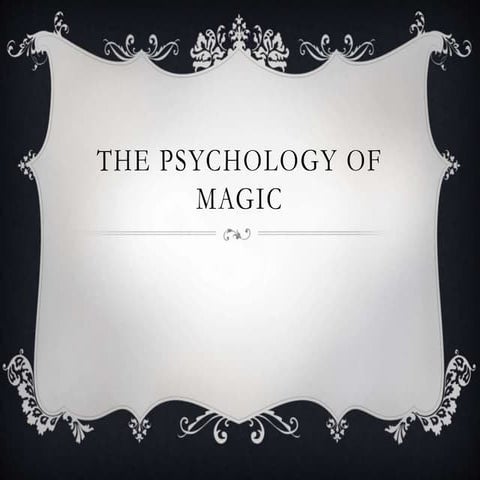 Psychology of magic