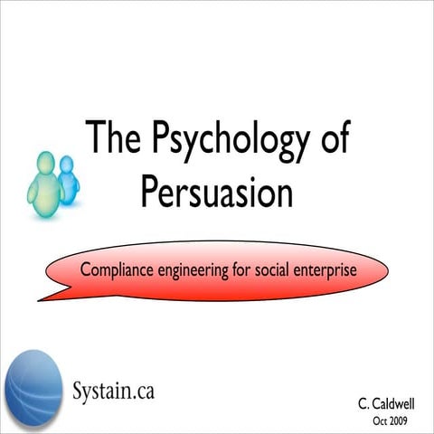Psychology Of Persuasion for Social Enterprise