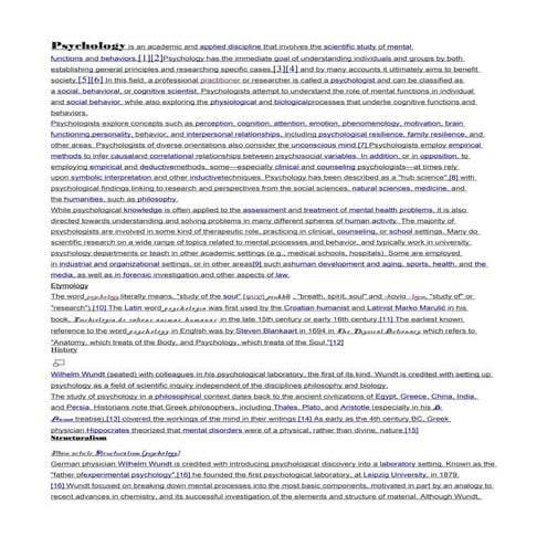 Psychology original