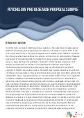 Doctoral research proposal law