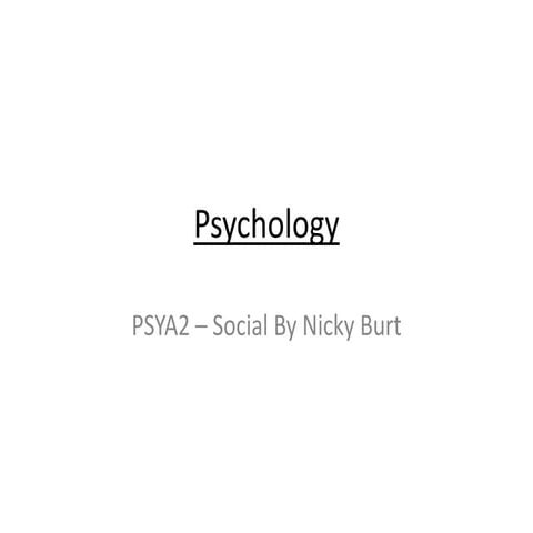 PSYA2 - Social 