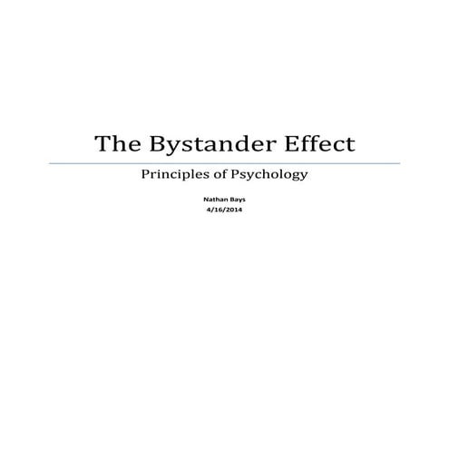 Psychology research paper take two