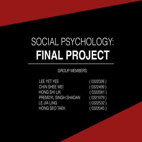 Psychology video clip slides