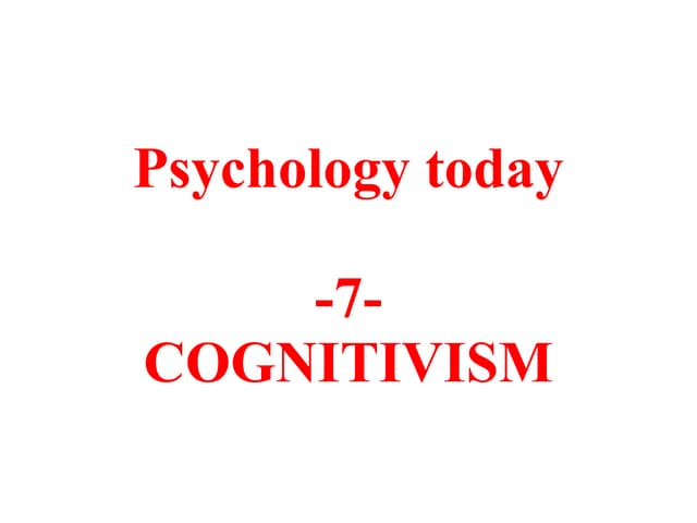 Psychology today