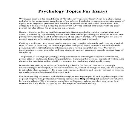 Psychology Topics For Essays.pdf