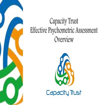 Capacity Trust - Psychometric Assessment Proposal