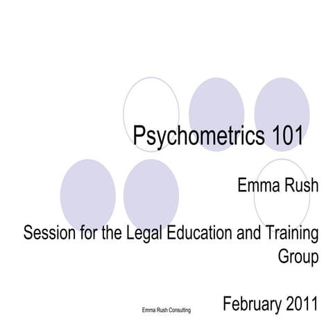 Psychometrics Slides