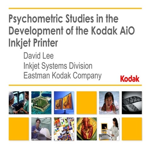 Psychometric Studies in the Development of an Inkjet Printer