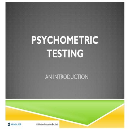 Psychometric testing
