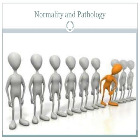 normality and pathology