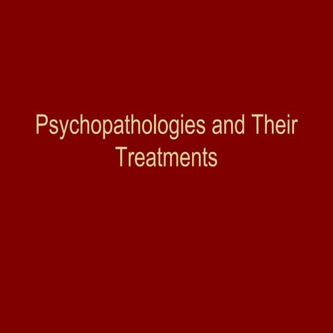 Psychopathology