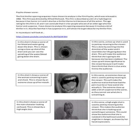 my opening sequence analysis