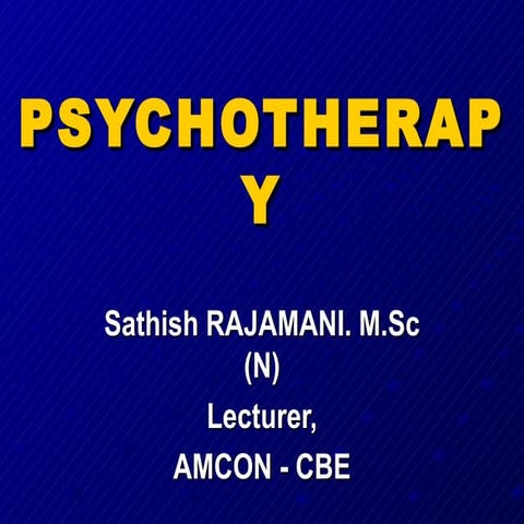 Psychotherapy