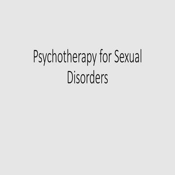 Sexual dysfunction | PPTX