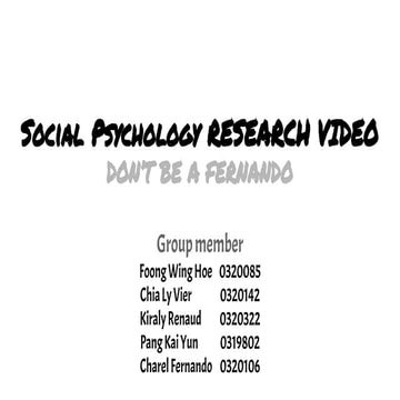 Psycho Video Slides