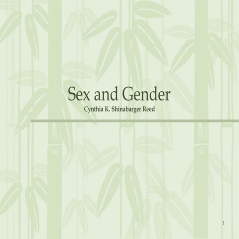 Psychology Chapter 10 Sex and Gender
