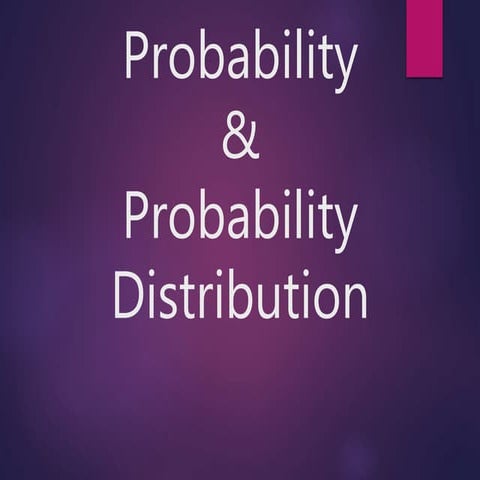 Psych stats Probability and Probability Distribution