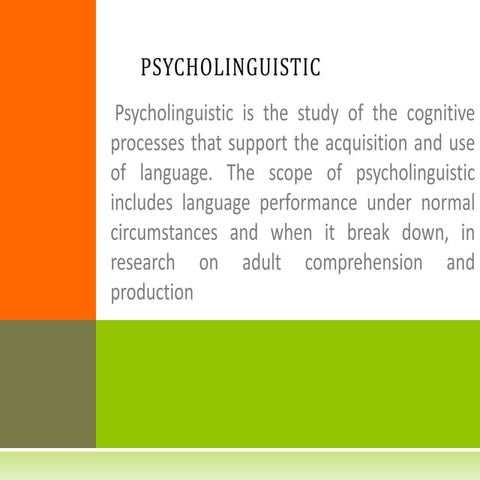 Psycolinguistic
