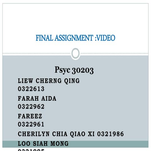 Psy final presentation slide