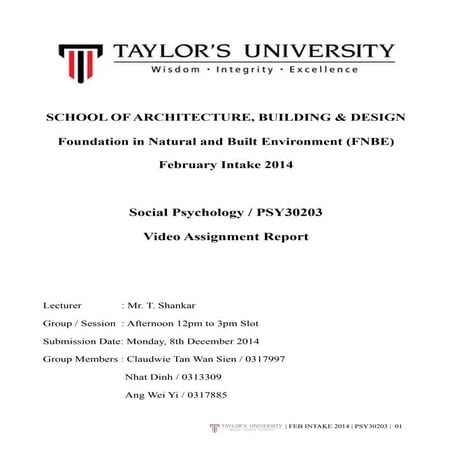 Psy final project video report