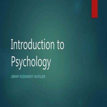 PSYN 101 Library Assignment Guide