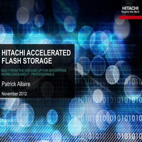 Hitachi Accelerated Flash Storage 
