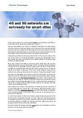 4G and 5G networks are not ready for smart cities