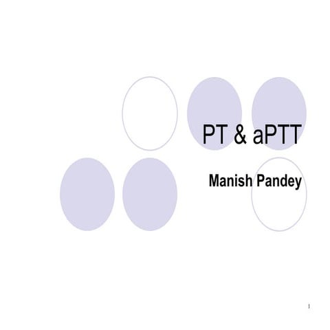 PT APTT Technical Information