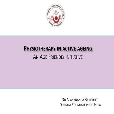 Physiotherapy in Active Ageing