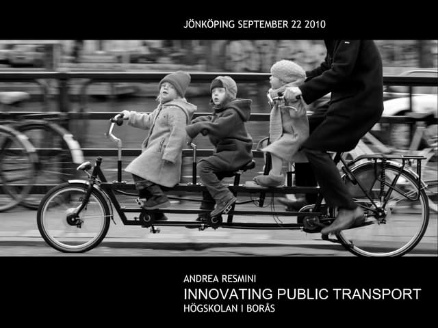 Innovating public transport