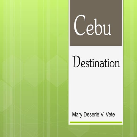 Cebu Destinations Pptx