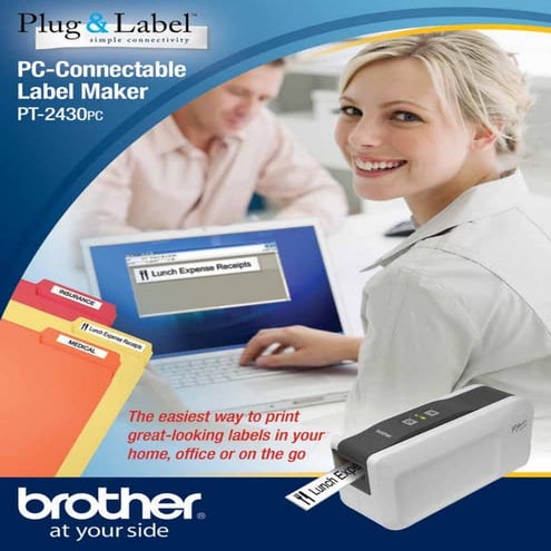 Brother™ PT-2430PC PC-Connectable Label Maker with Auto Cutter - User ...