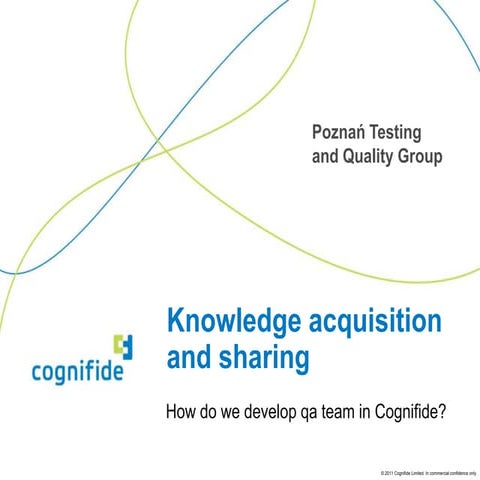 Knowledge sharing for QA teams