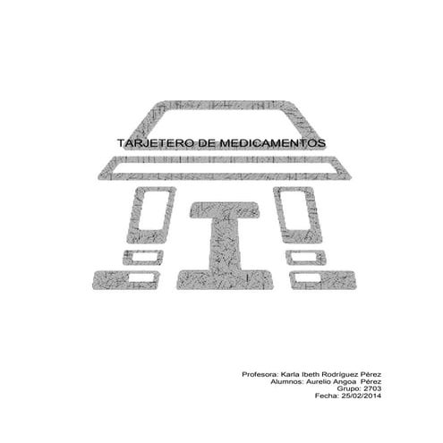 Tarjetero de medicamentos 