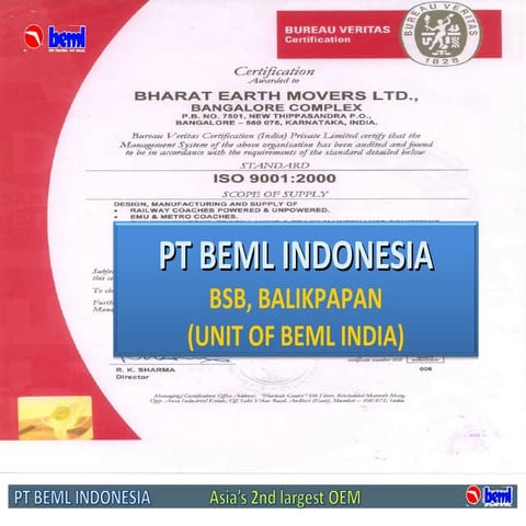 Pt Beml Indonesia Corporate