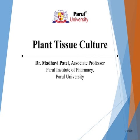 plant tissue culture techniques in education | PDF
