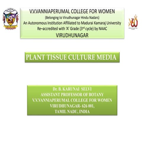 Plant Tissue Culture - Media.pptx